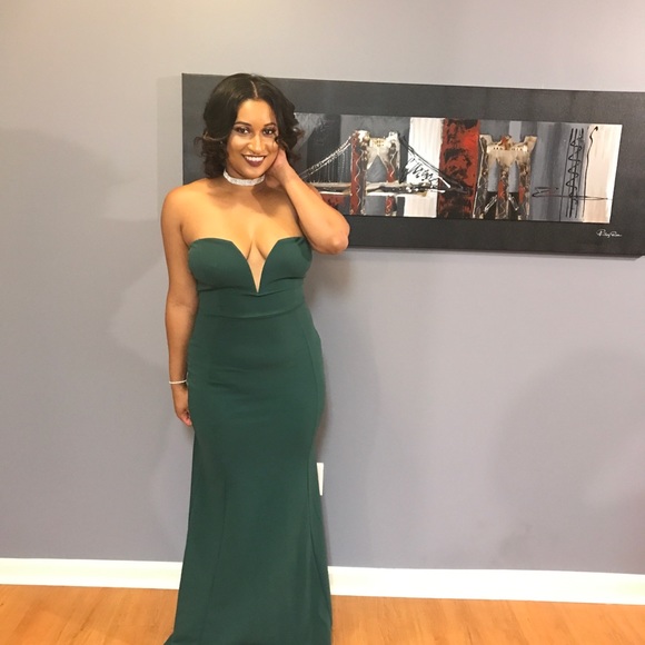 Wired Deep V Plunge Dress - Picture 2 of 3