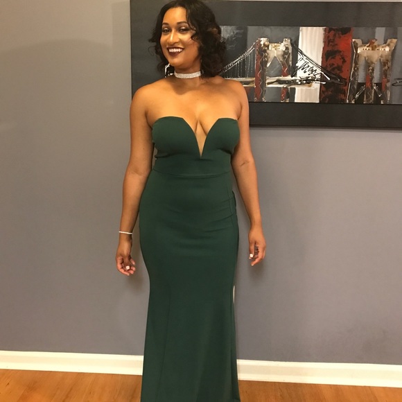 Wired Deep V Plunge Dress - Picture 3 of 3