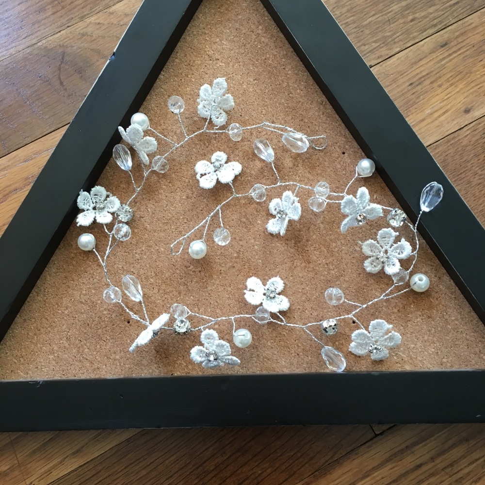 Floral Jewelled Wire Tiara - Hairdress