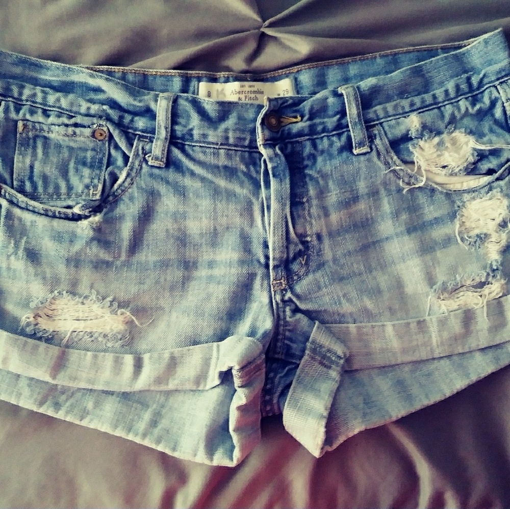 Blue jean shorts