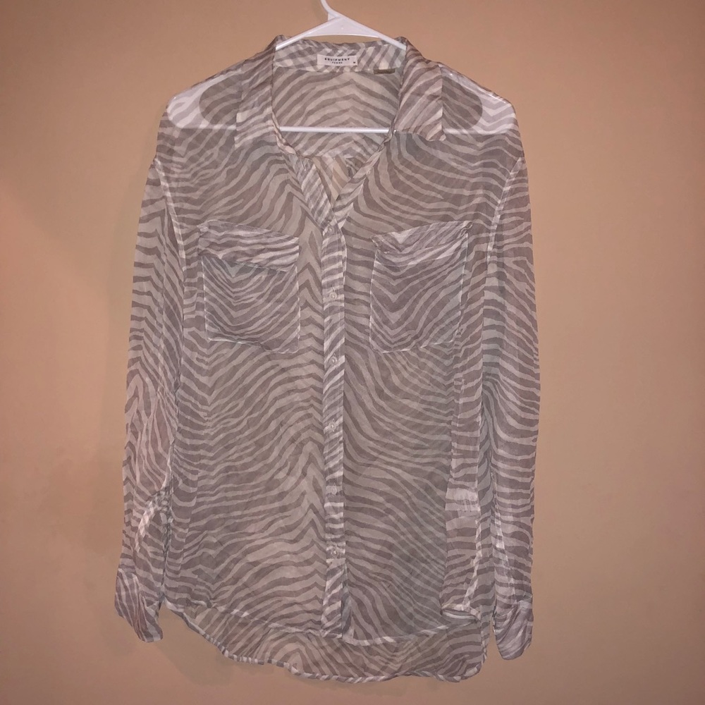 Equipment Femme 100% Silk Button down