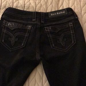 Rock revival black jeans