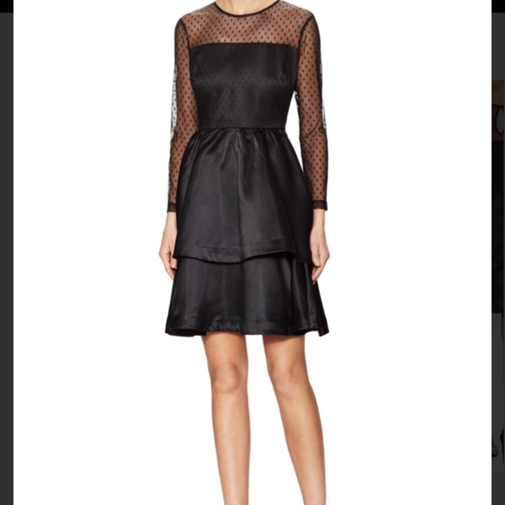 English Factory Polka Dot Sleeve Dress