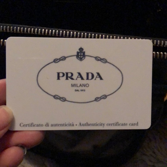 Prada black satchel purse and matching wallet - Picture 4 of 8