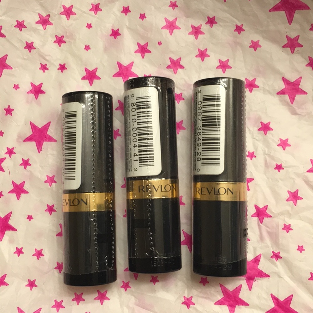 Unused revlon 3 lipsticks