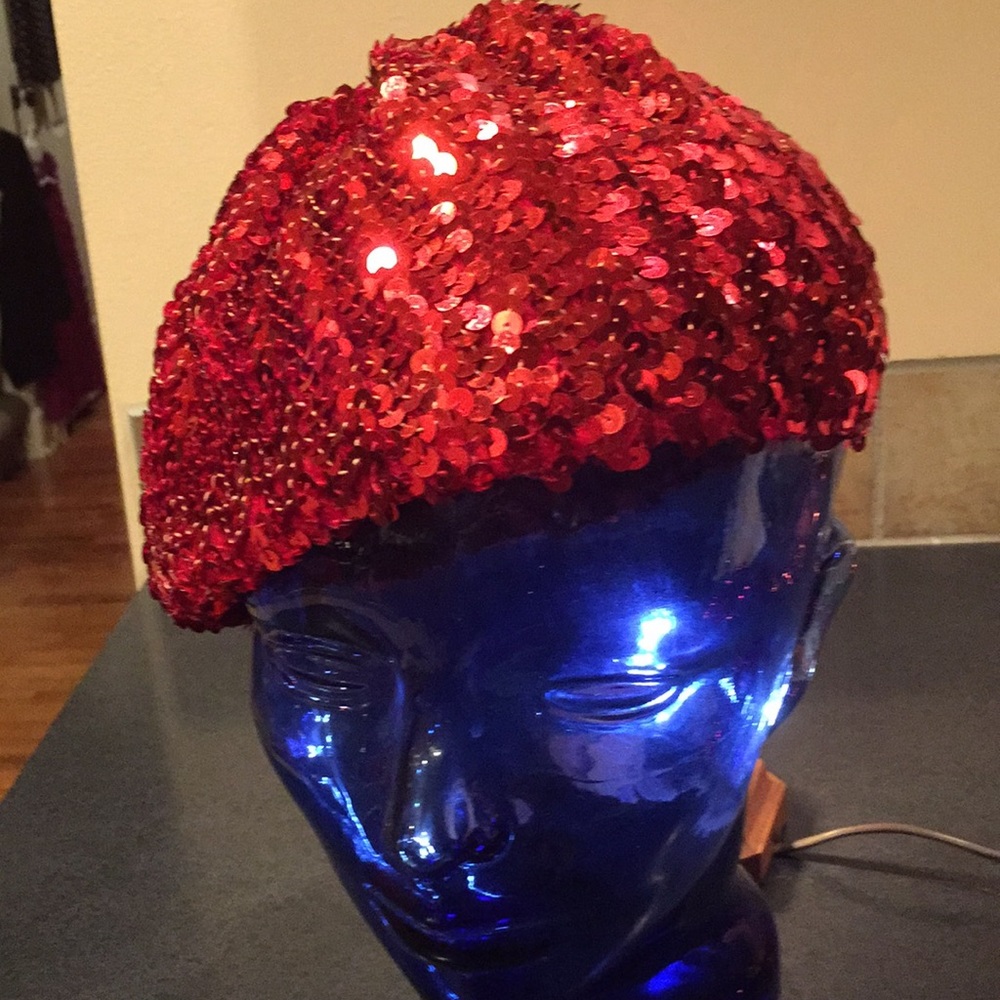 Vintage Sequin Beret