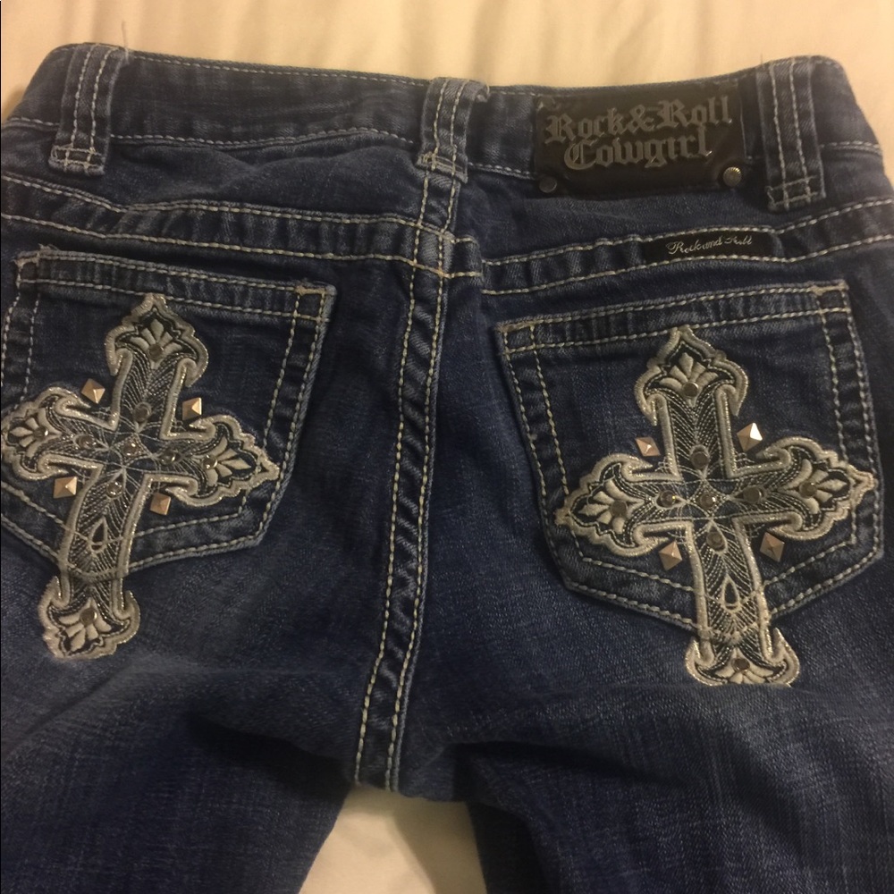 Girls Rock&Roll boot cut jeans size 14