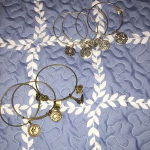 All 7 Alex & Ani bracelets in closet as a bundle