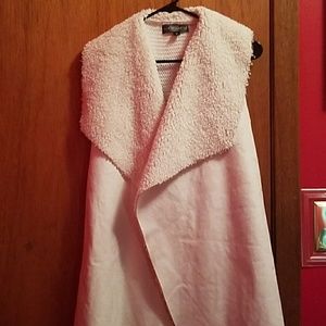 Almost Famous sherpa vest cardigan