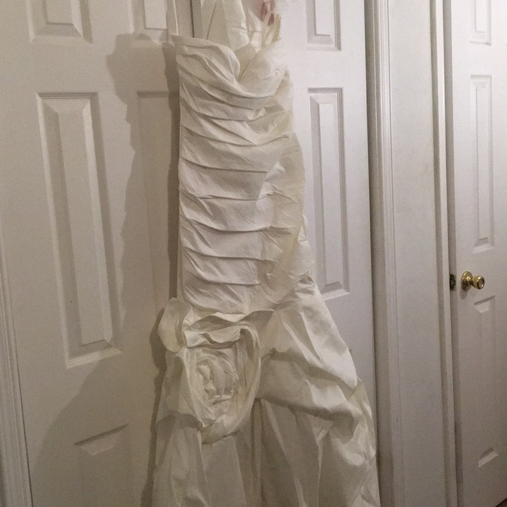 Cindy Collecting Wedding Gown