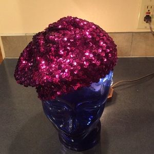 Vintage Sequin Beret