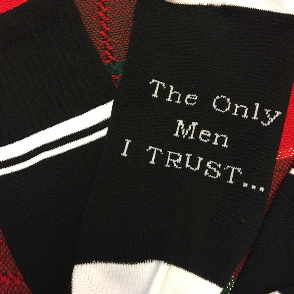 The Only Men I Trust funny socks - Picture 5 of 6
