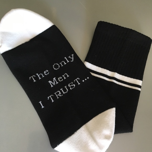 The Only Men I Trust funny socks - Picture 2 of 6