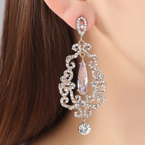 NEW Long Chandelier Earrings - Picture 2 of 3