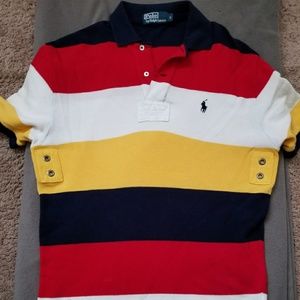 Striped polo shirt