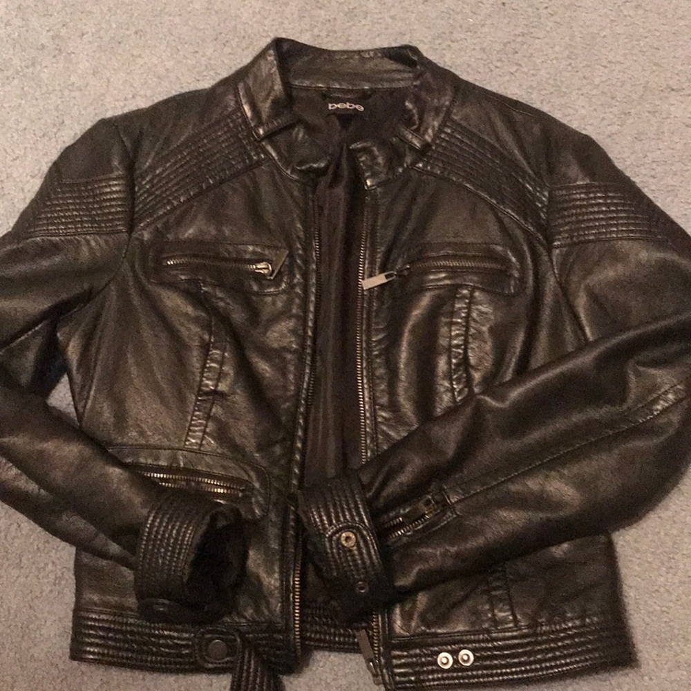 Bebe leather jacket
