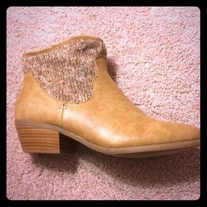 Tan booties