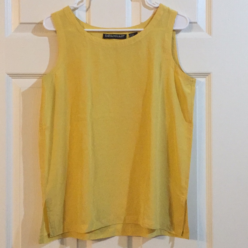 Savannah yellow sleeveless top