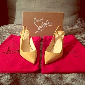 Christian Louboutin Slingback Pumps 85 Size 38