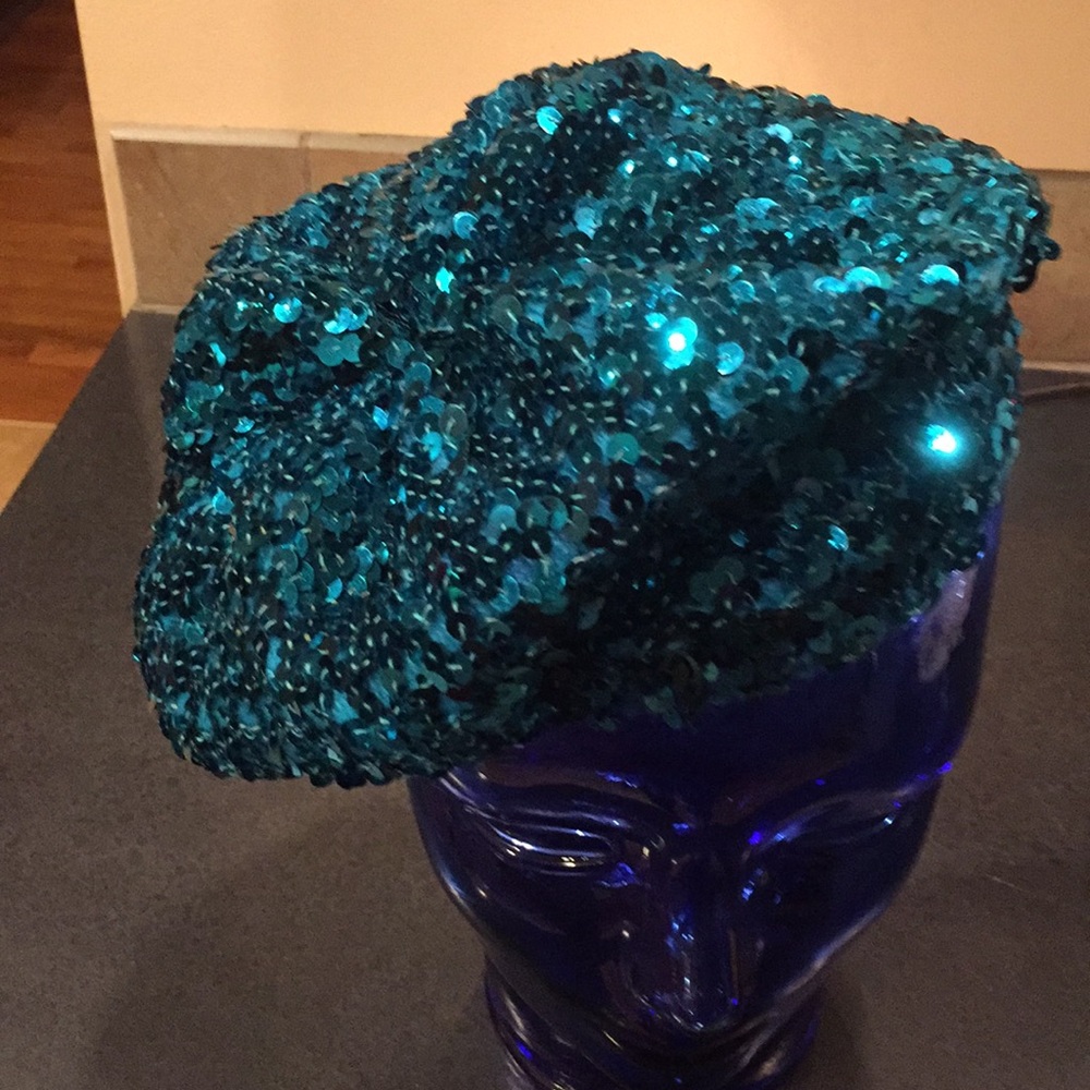 Vintage Sequin Beret