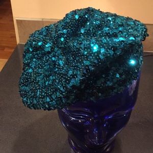 Vintage Sequin Beret