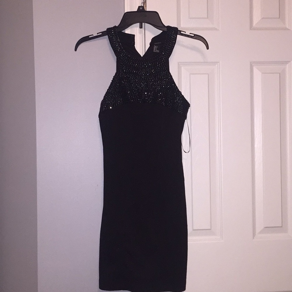 Mini black dress