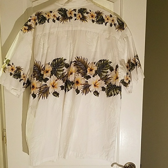 Hawaiin Shirt White XXL Button Down - Picture 2 of 3