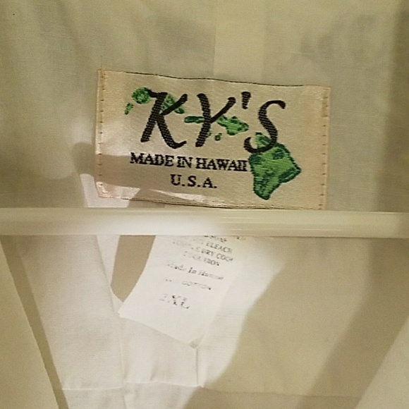 Hawaiin Shirt White XXL Button Down - Picture 3 of 3