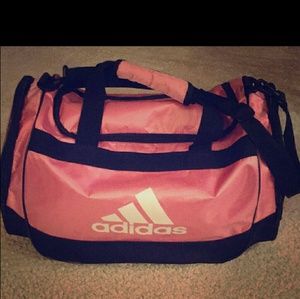 Pink & black Adidas travel or gear bag