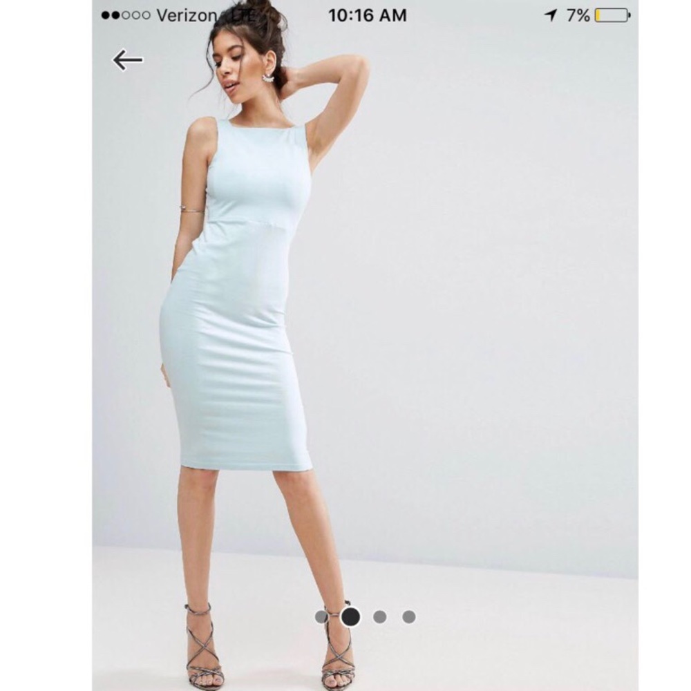 ASOS Bow Back Midi dress