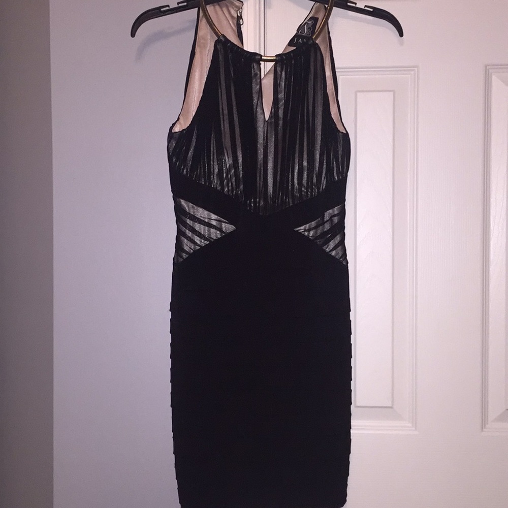 Mini black/gold dress
