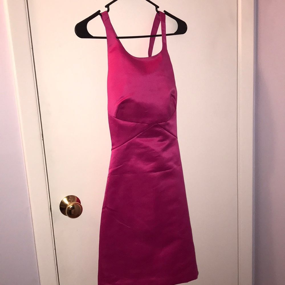 Really good condition worn once pink shinny dress