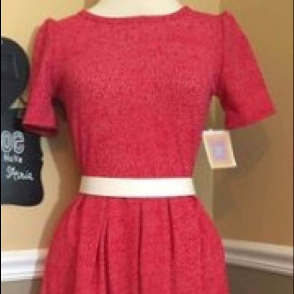 Red (pebbled with white) LLR AMELIA worn once