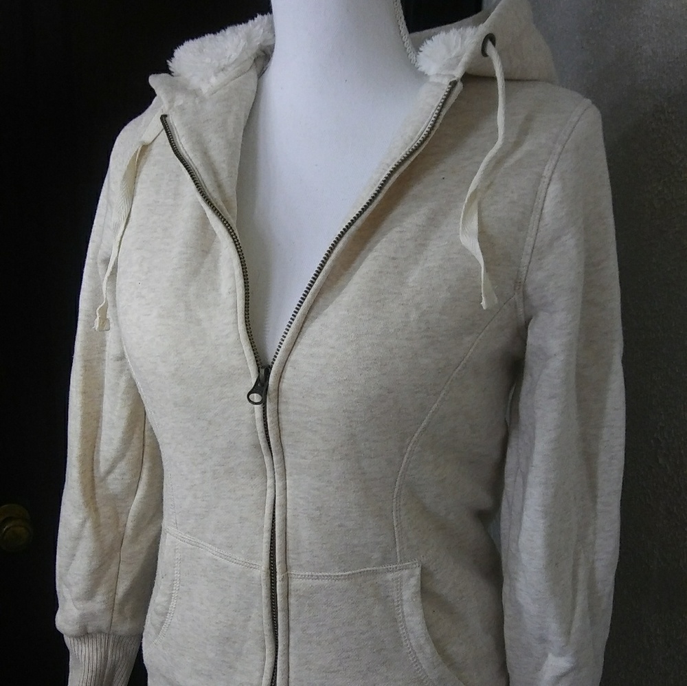 Old Navy Sherpa Lined Zip Up Hoodie Sweatshirt