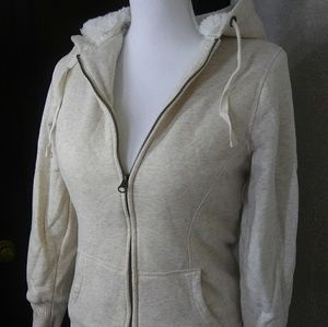 Old Navy Sherpa Lined Zip Up Hoodie Sweatshirt