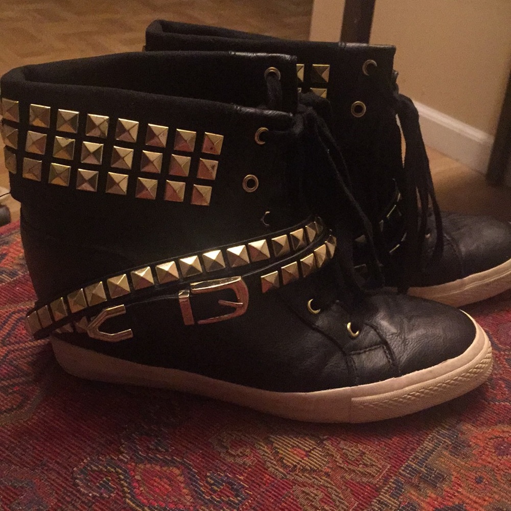 Betsy Johnson Liannaa wedge high top sneakers