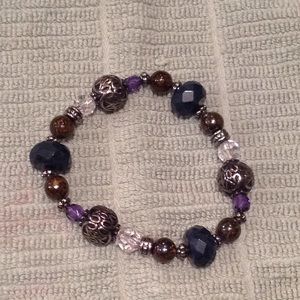 Lia Sophia blue & brown bracelet