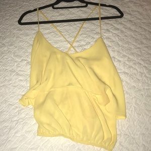 Solemio Los Angeles sz S yellow top! Like new!