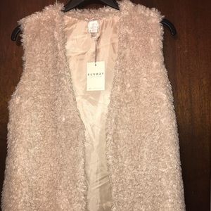 LC Lauren Conrad Faux Fur Vest