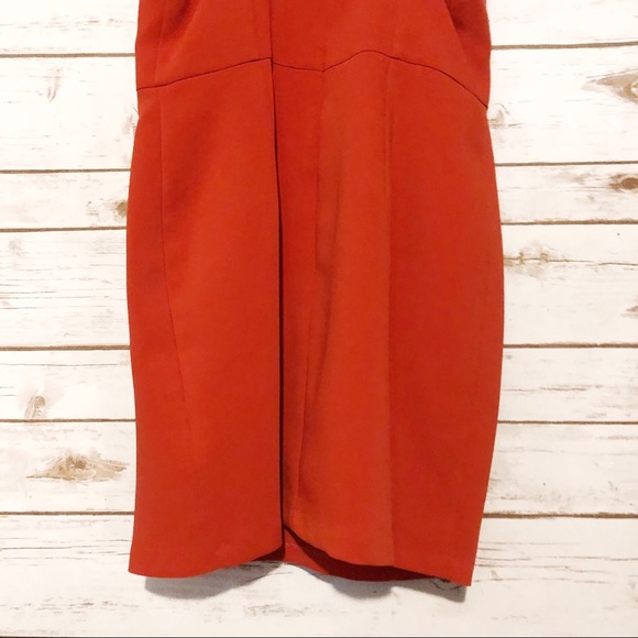 Line & Dot // Orange Cut Out Mini Dress // Small - Picture 8 of 8