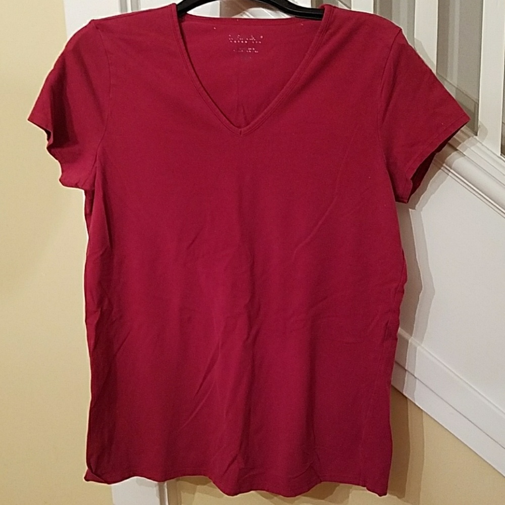 MOTHERHOOD Large Red Maternity Top