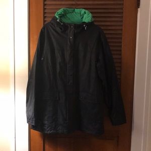Lands’ End fully lined and hooded raincoat