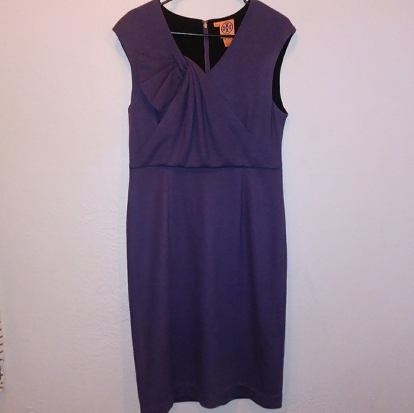 purple wool dress
