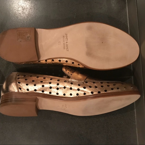 Rose Gold metallic loafers. New. Size EU 41 🇮🇹❤️ - Picture 5 of 5