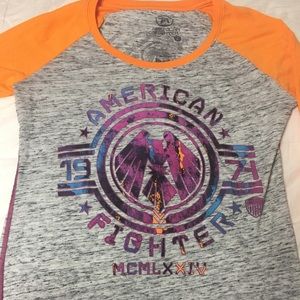 American fighter 3/4 sleeve t shirt