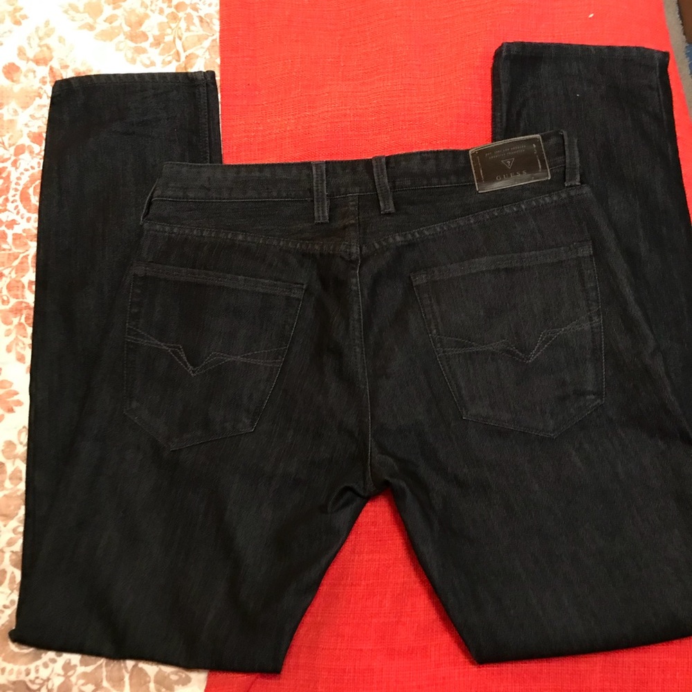 Guess dark wash slim fit jean