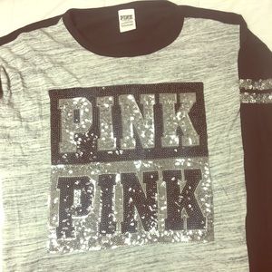 Sparkly PINK long sleeve t shirt