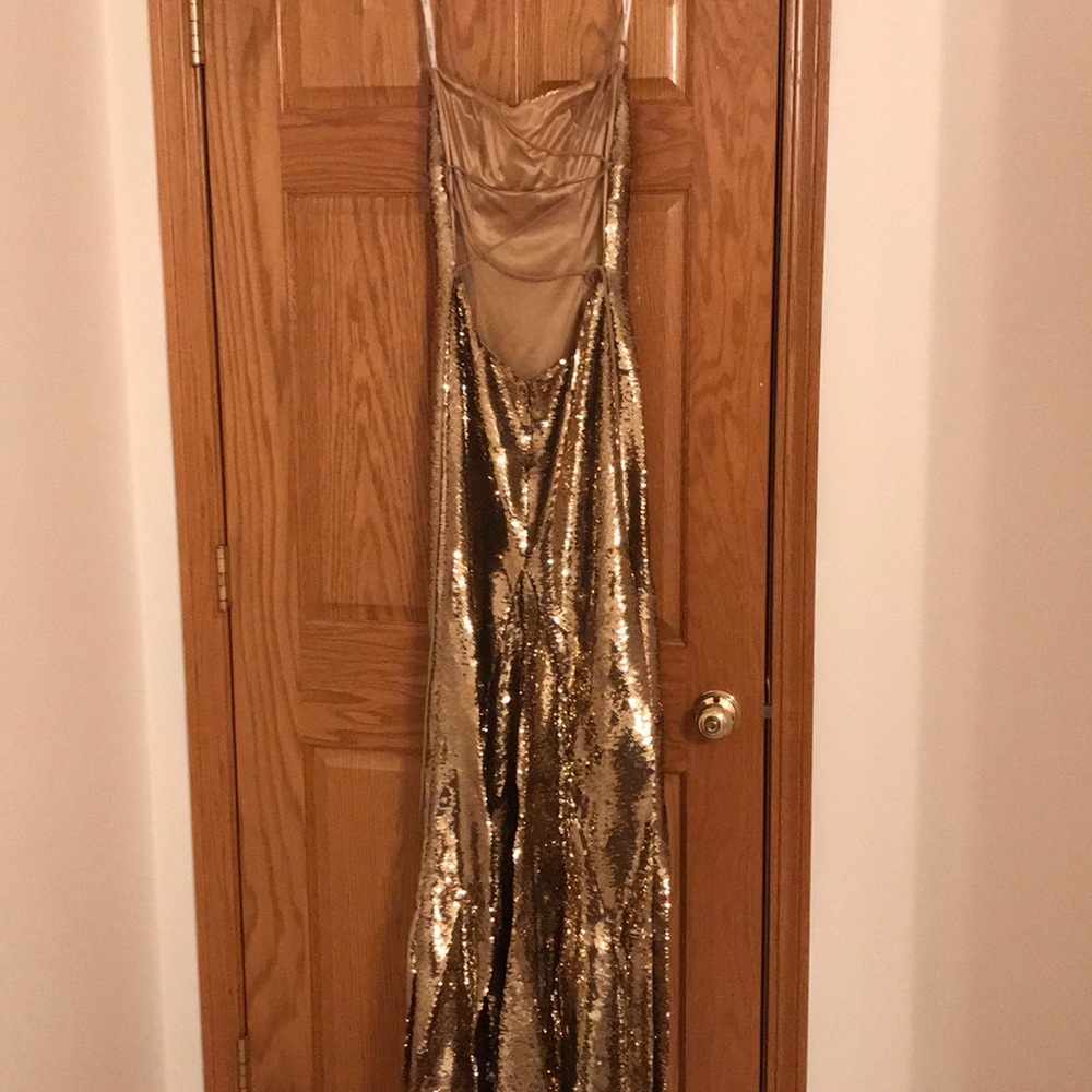Gold sparkle dress