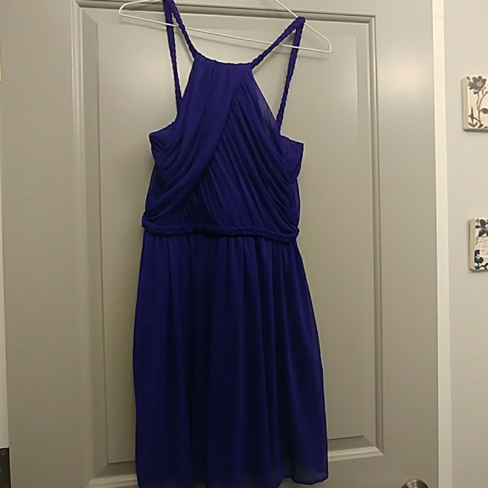 Short purple party dress