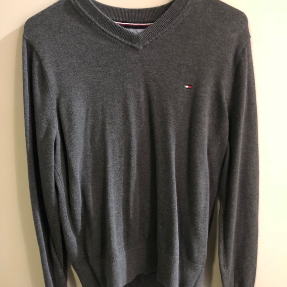 Tommy Hilfiger Charcoal Polo Short Sleeved Shirt - Picture 1 of 3